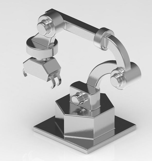 Stylish Robot Arm 3D print model_2