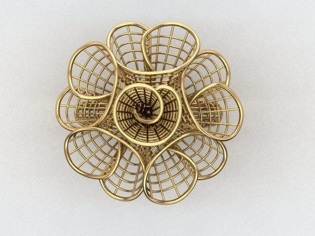 fusion gold ring 3D print model_3