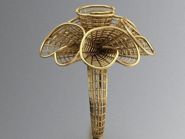 fusion gold ring 3D print model_2