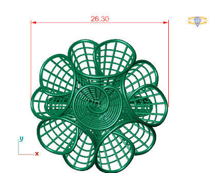 fusion gold ring 3D print model_9