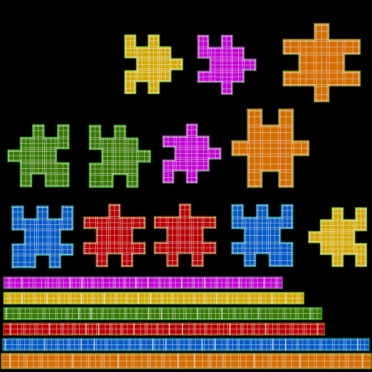 Happy Cube Low-poly 3D model_16