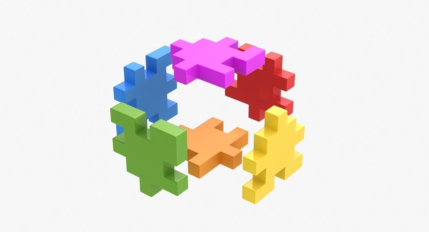 Happy Cube Low-poly 3D model_6