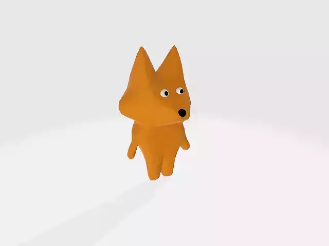 ram 3D model orange fox