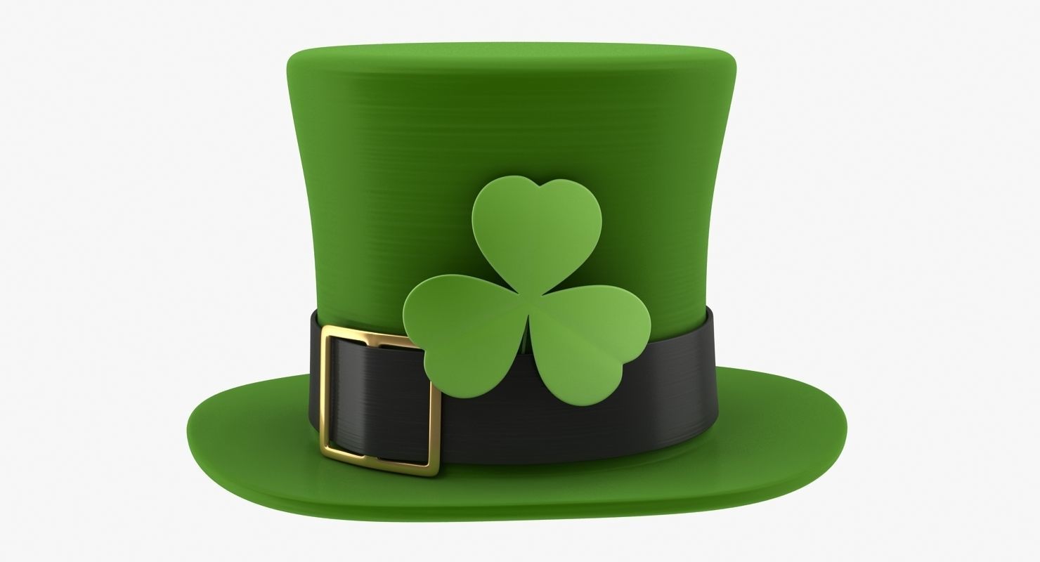 Leprechaun Hat Low-poly 3D model_3