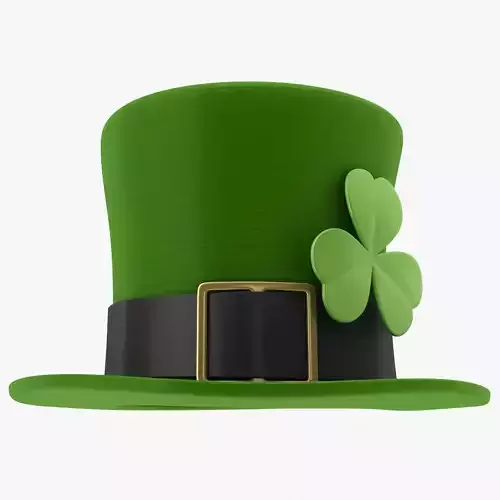 Leprechaun Hat Low-poly 3D model