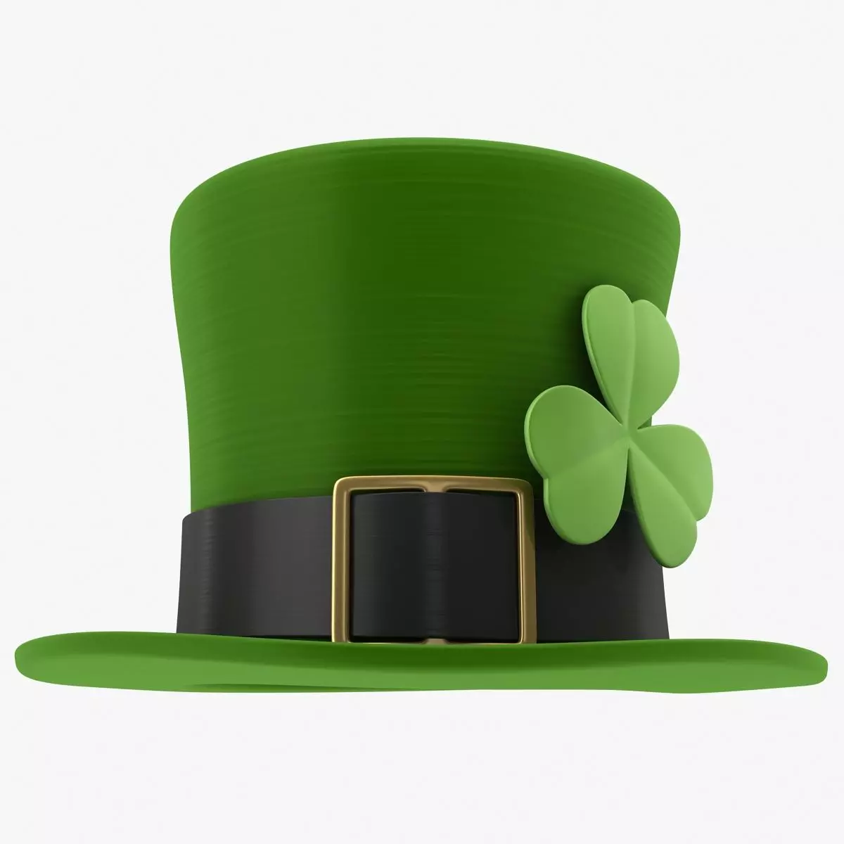 Leprechaun Hat Low-poly 3D model_0