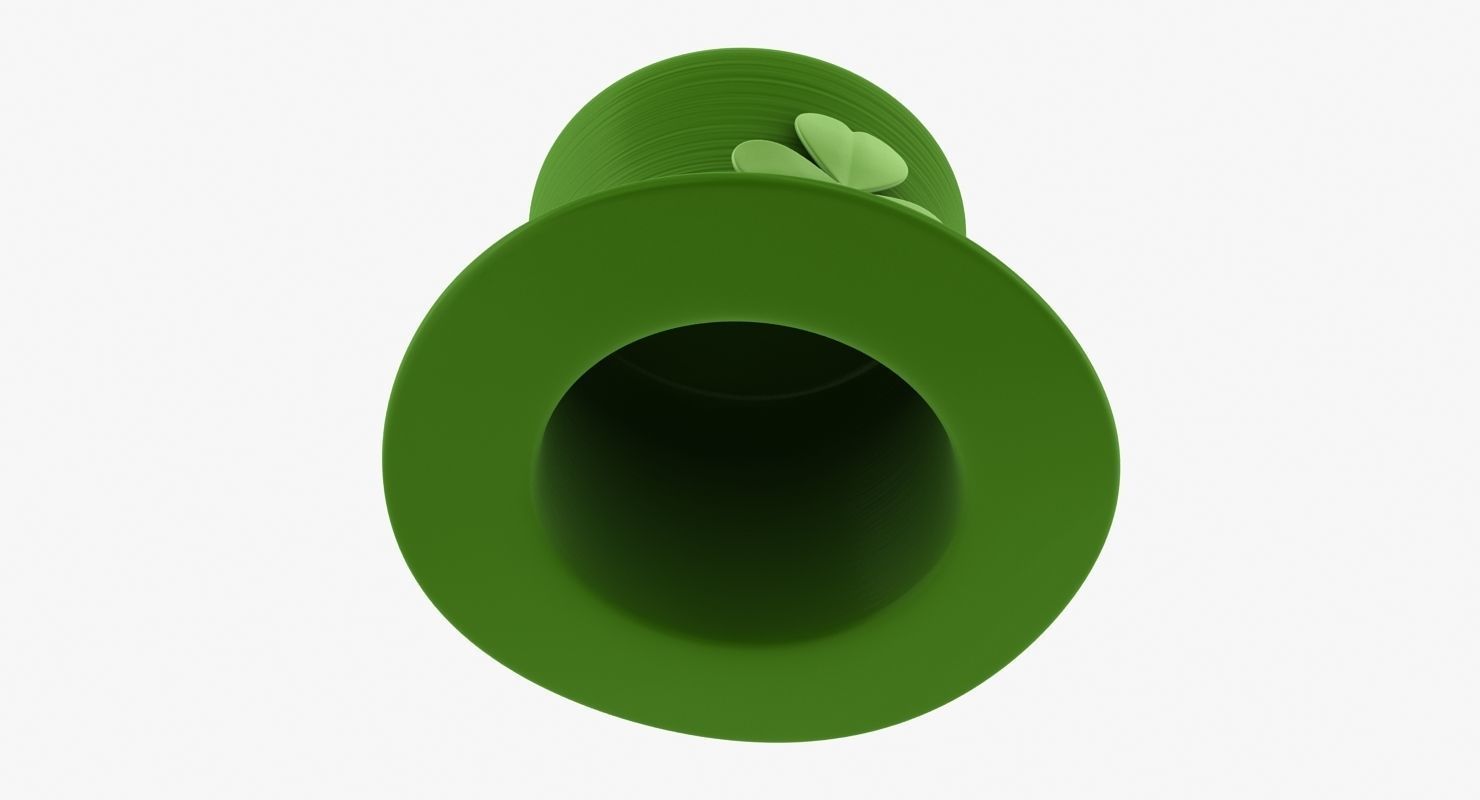Leprechaun Hat Low-poly 3D model_6