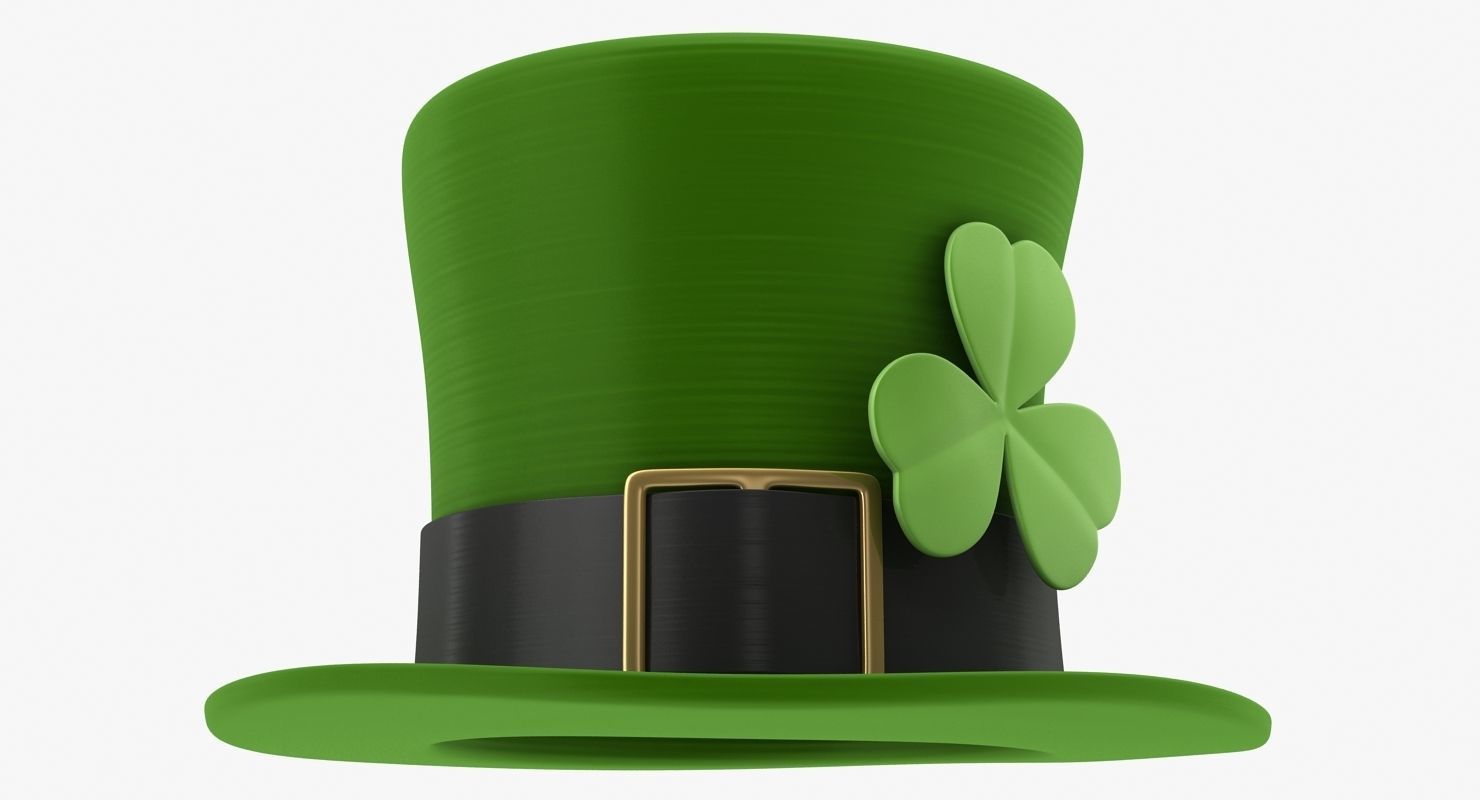 Leprechaun Hat Low-poly 3D model_1