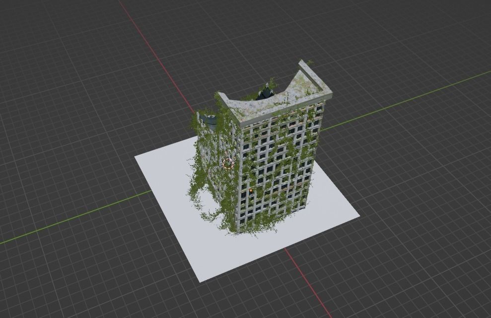 Apocalyptic Building Free 3D model_1