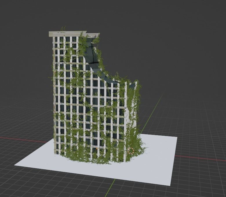 Apocalyptic Building Free 3D model_2