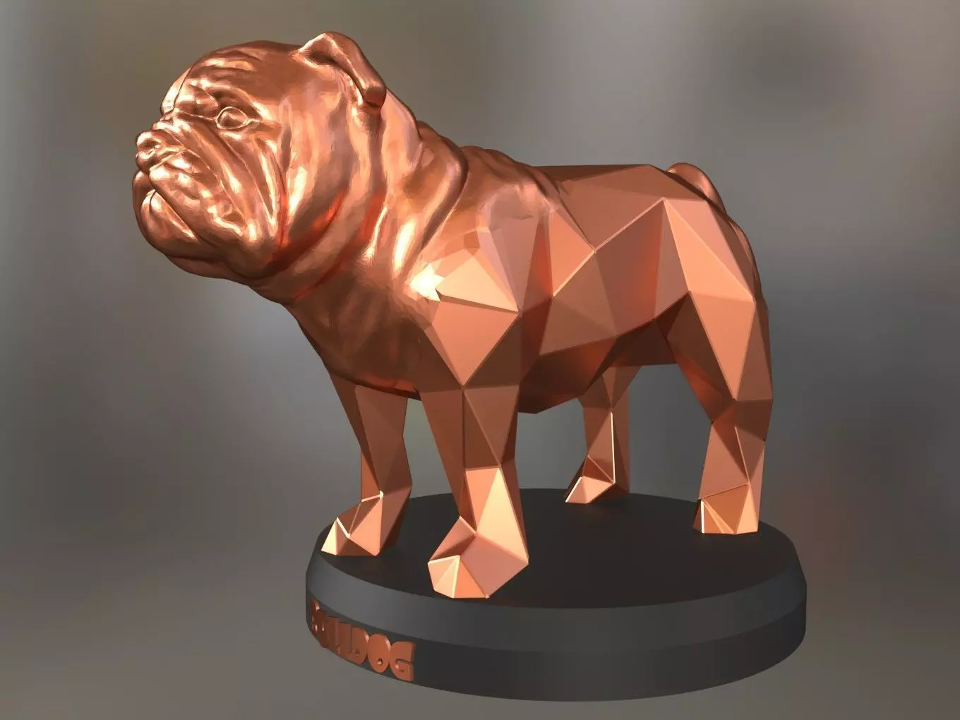 Hybrid Bulldog 3D print model