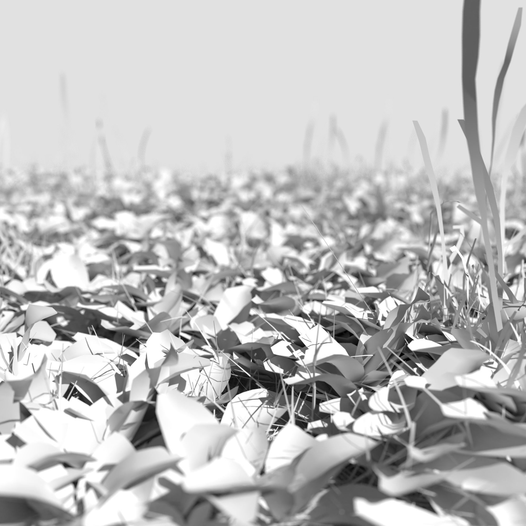 Bloodwort Dense Meadow Patch 3D model_2