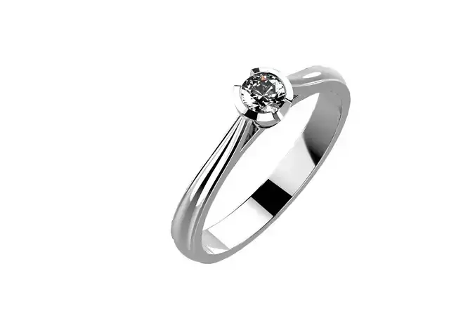 ZP022 engagement ring with diamond