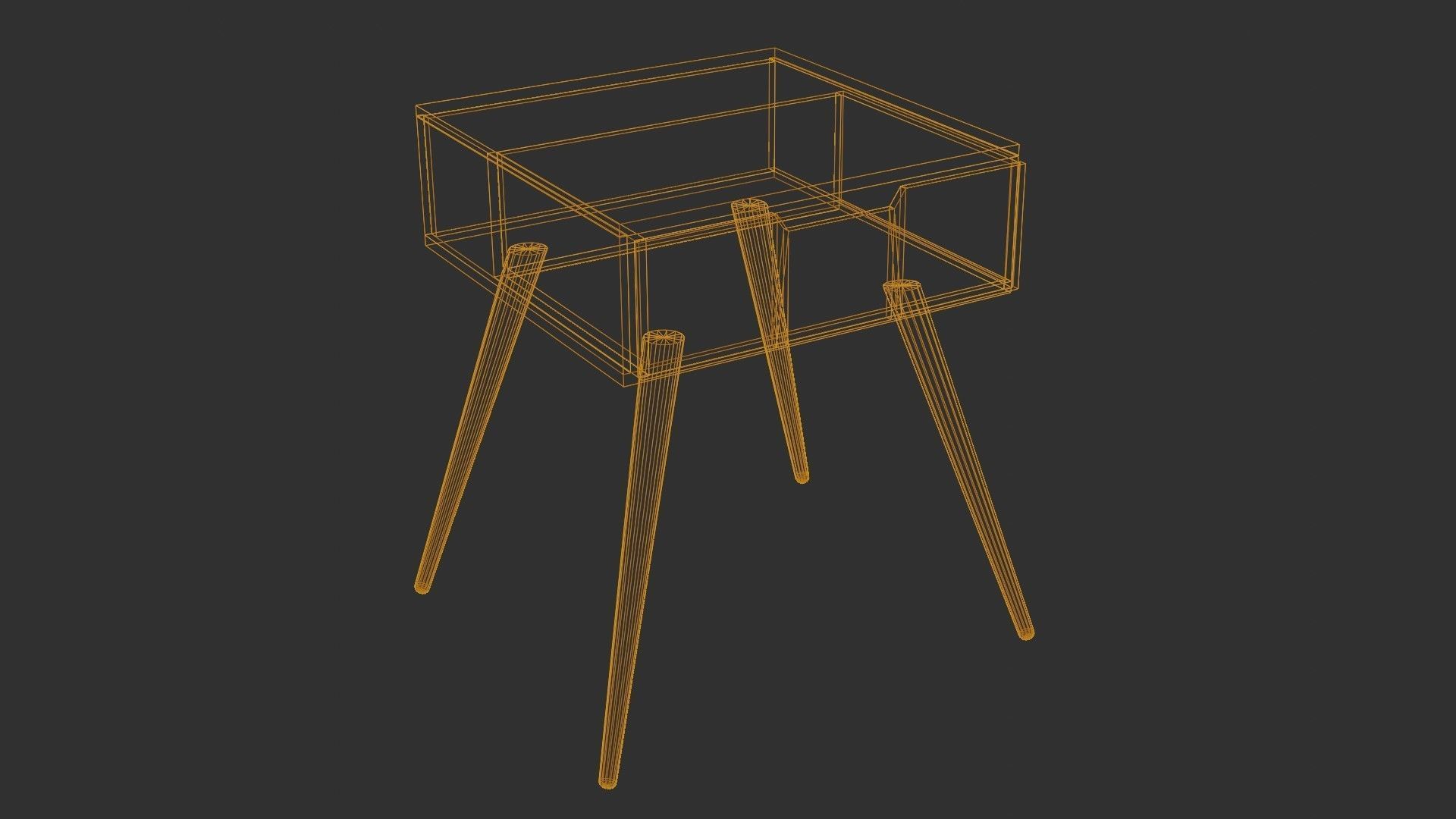 Night Stand 3D Model Low-poly 3D model_9