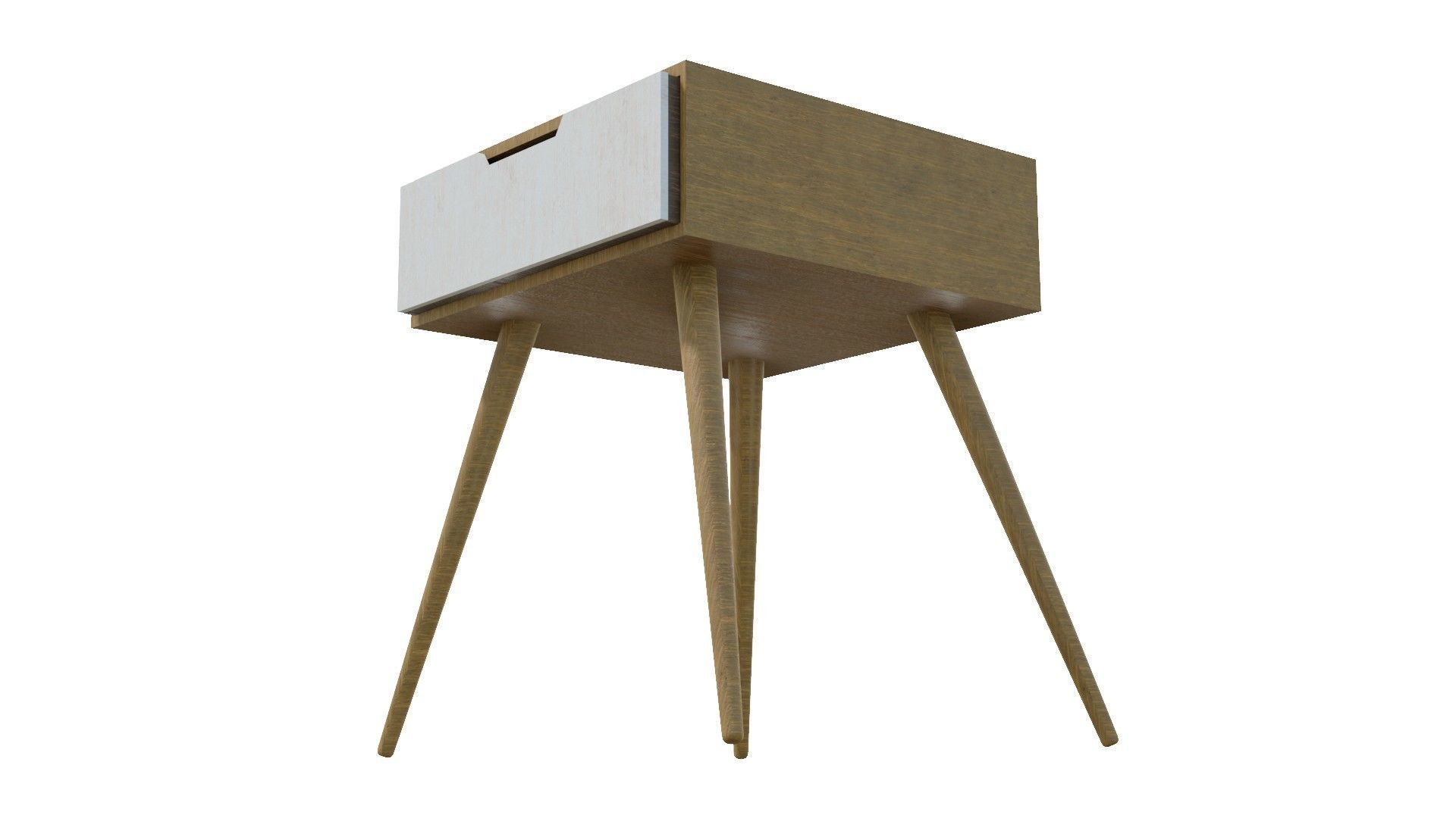 Night Stand 3D Model Low-poly 3D model_11