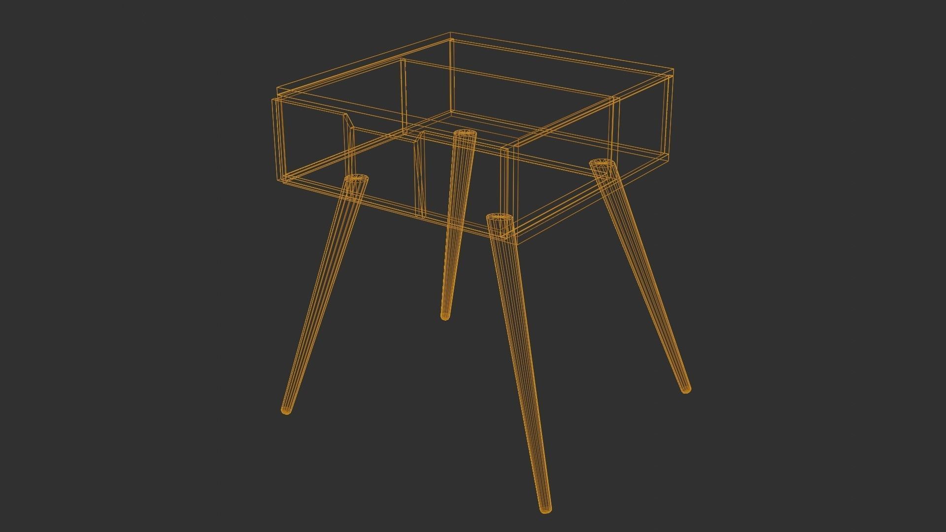 Night Stand 3D Model Low-poly 3D model_4