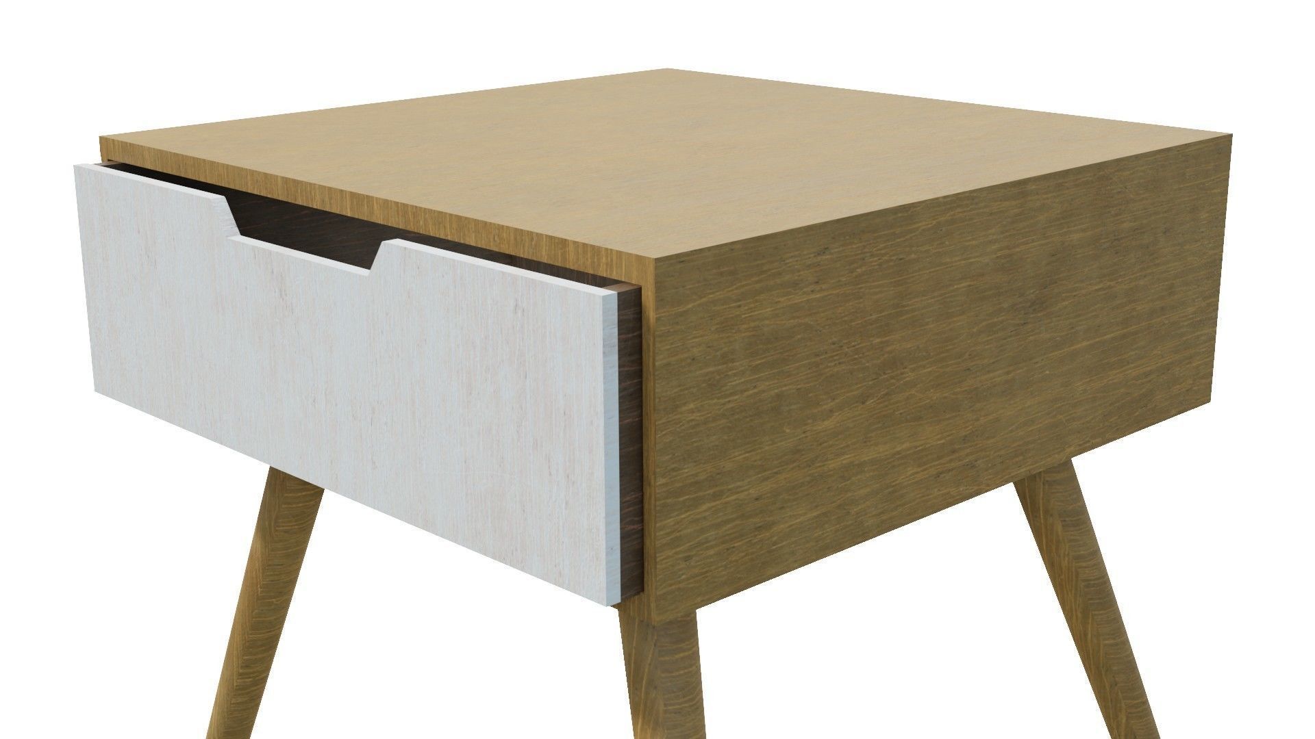 Night Stand 3D Model Low-poly 3D model_3