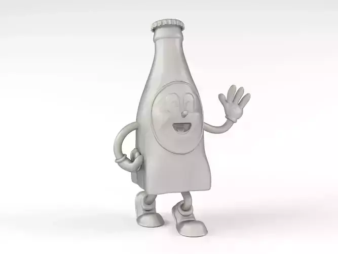 Nuka Cola Bottle Mascot 3D print model