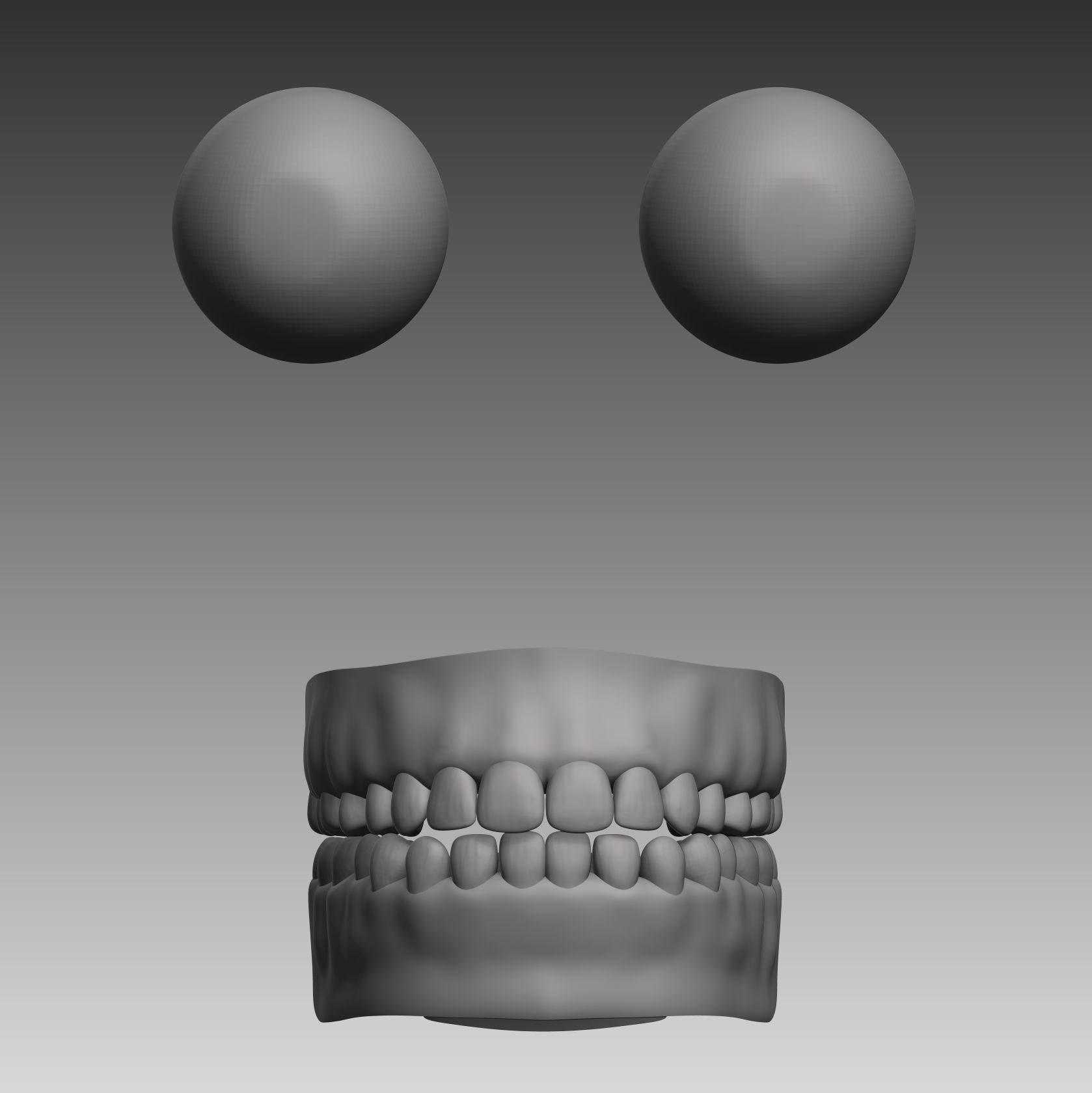 Anatomical body base mesh Low-poly 3D model_14