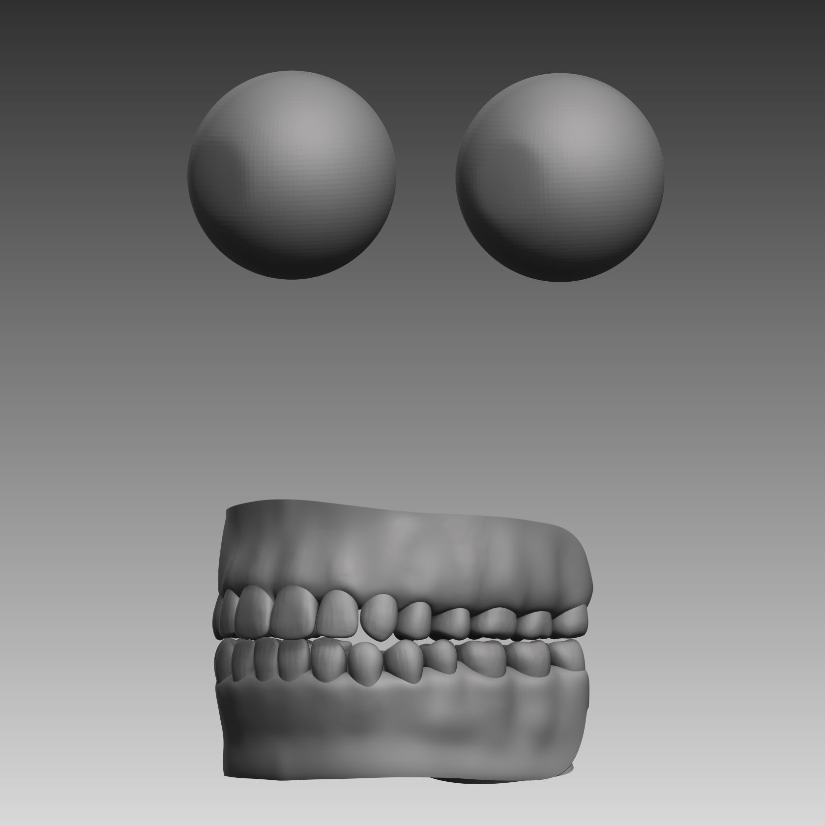 Anatomical body base mesh Low-poly 3D model_13