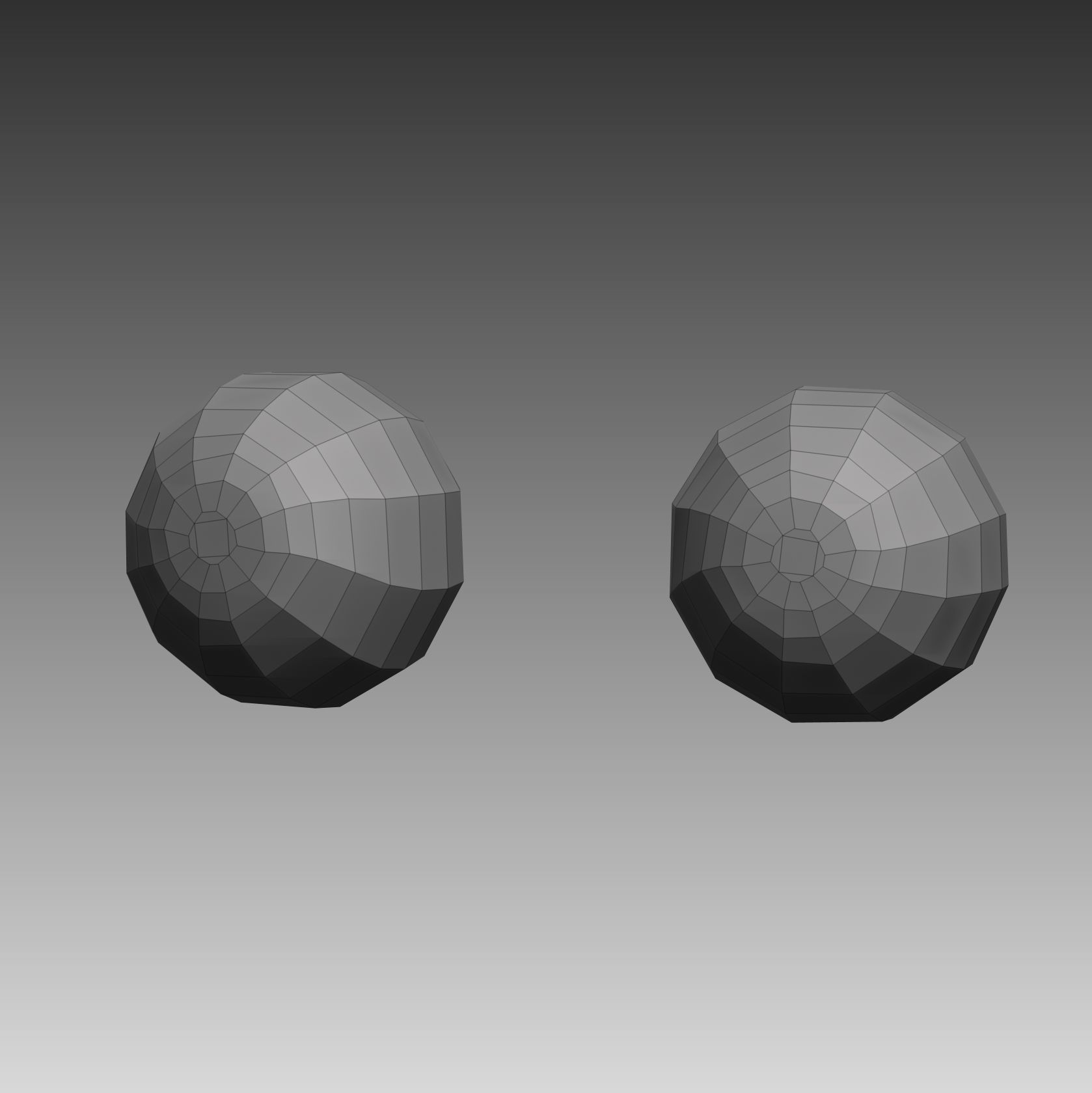 Anatomical body base mesh Low-poly 3D model_19