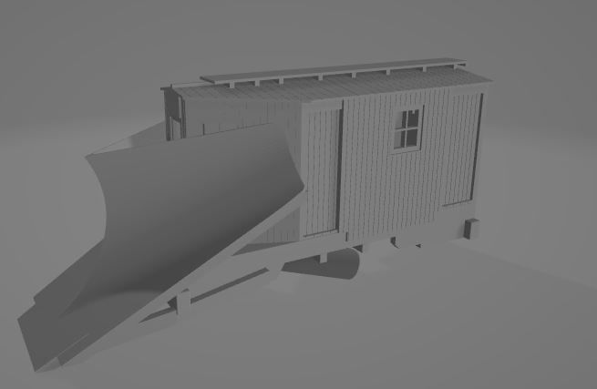 Railroad RGS Plow Flanger 02 3D print 3D print model_2