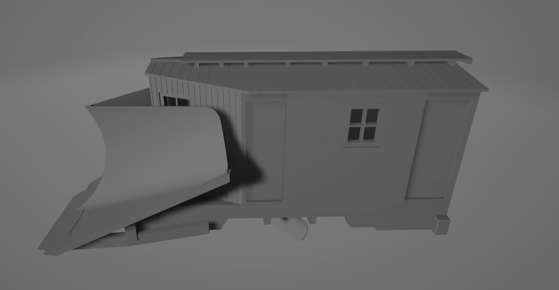 Railroad RGS Plow Flanger 02 3D print 3D print model_1