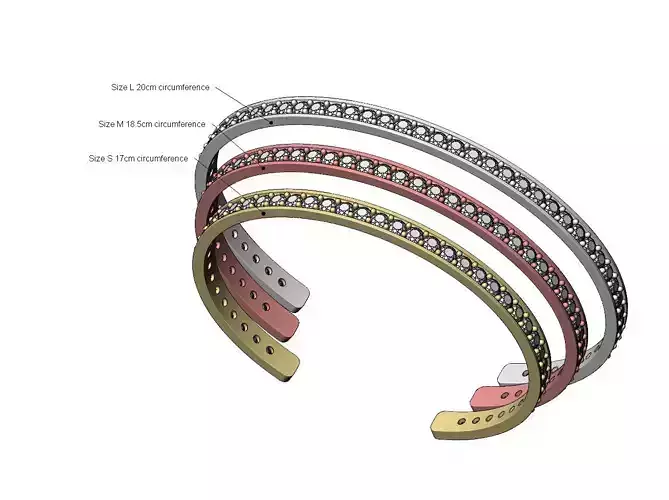 Simple diamond cuff bracelet