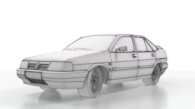 Fiat Tempra 3d printable model 3D print model