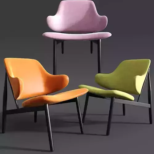 Kardiel Larsen Modern Lounge Chair 3D model