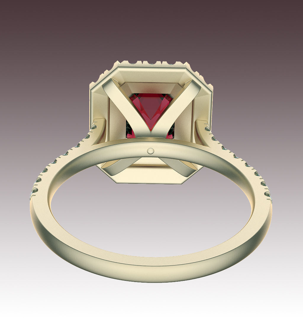 Ring Two Levels 3D print model_7