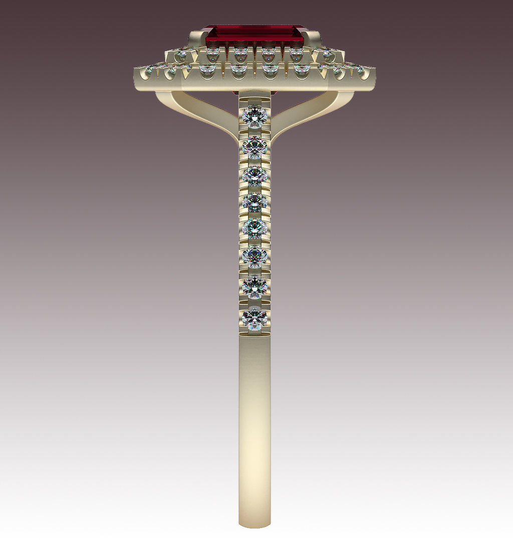 Ring Two Levels 3D print model_5