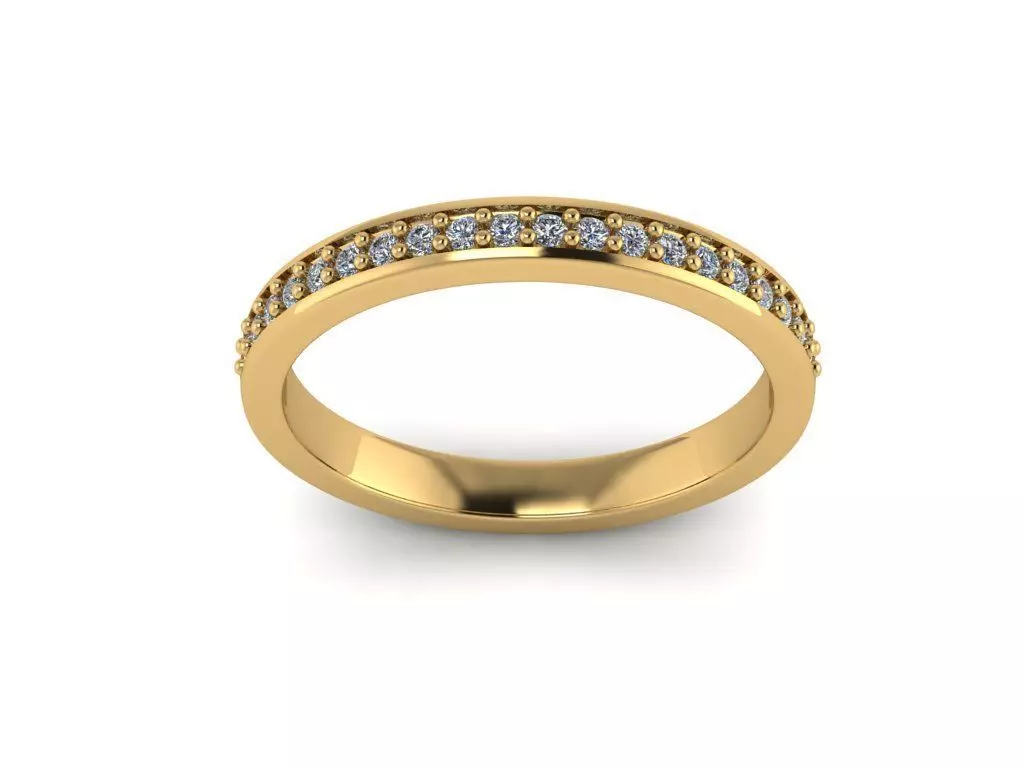 Diamond ring 3D print model_0