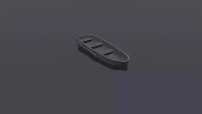 Wooden Boat lowpoly