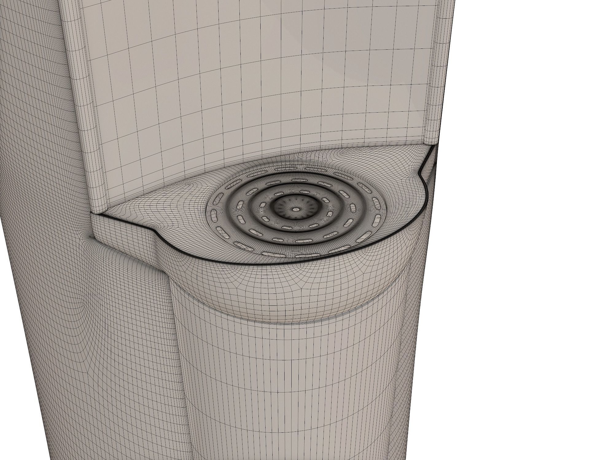 Water Dispenser 300 Series Pure with bottle and handle 3D model_8