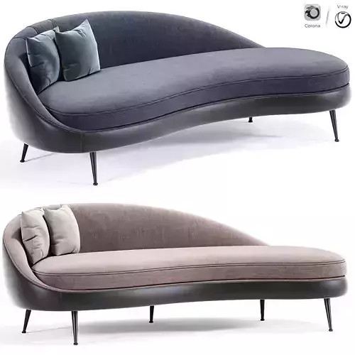 Porto Sand Curve Sofa