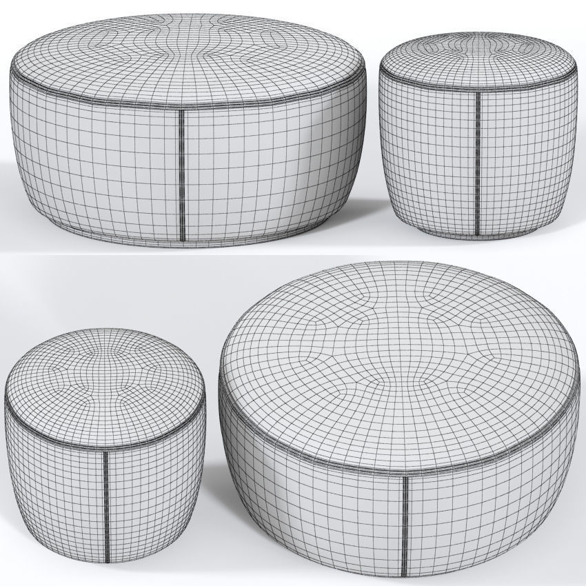 Ross Gardam Pouf 3D model_2