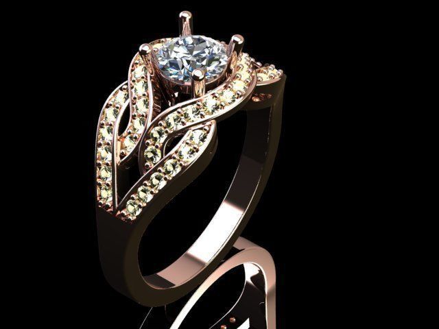 ENG-06 sapphire engagement ring 3D print model_9