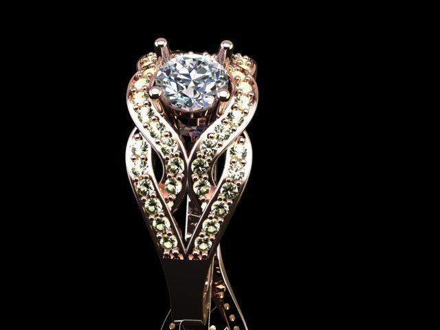 ENG-06 sapphire engagement ring 3D print model_10