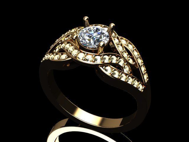 ENG-06 sapphire engagement ring 3D print model_8