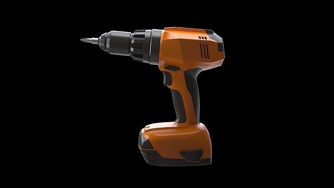 Screwdriver Low-poly 3D model