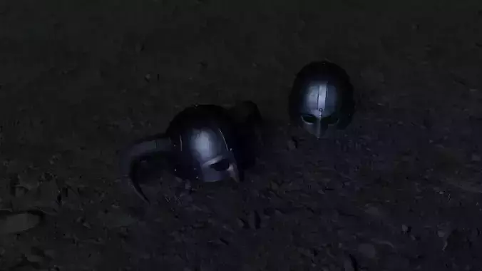 Viking Helmet LowPoly