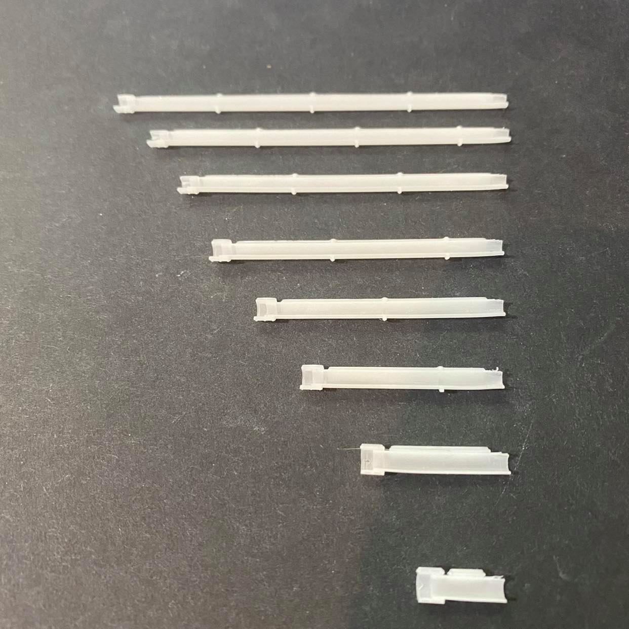 ROOF GUTTER 7MM SCALE O GAUGE MODEL RAILWAY  HALF MM OFFSET 3D print model_3