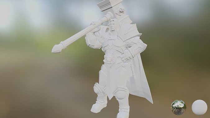 Warcraft 3 - Arthas paladin 3D print model