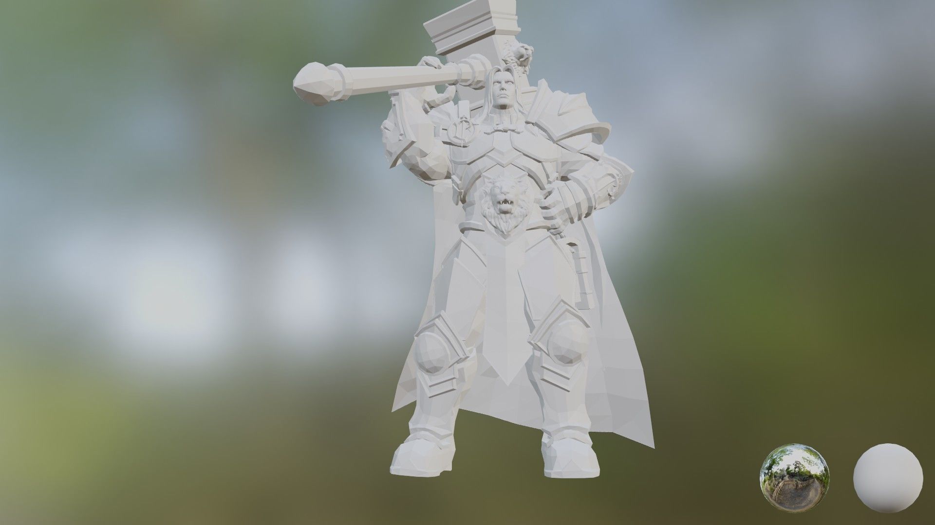 Warcraft 3 - Arthas paladin 3D print model_1