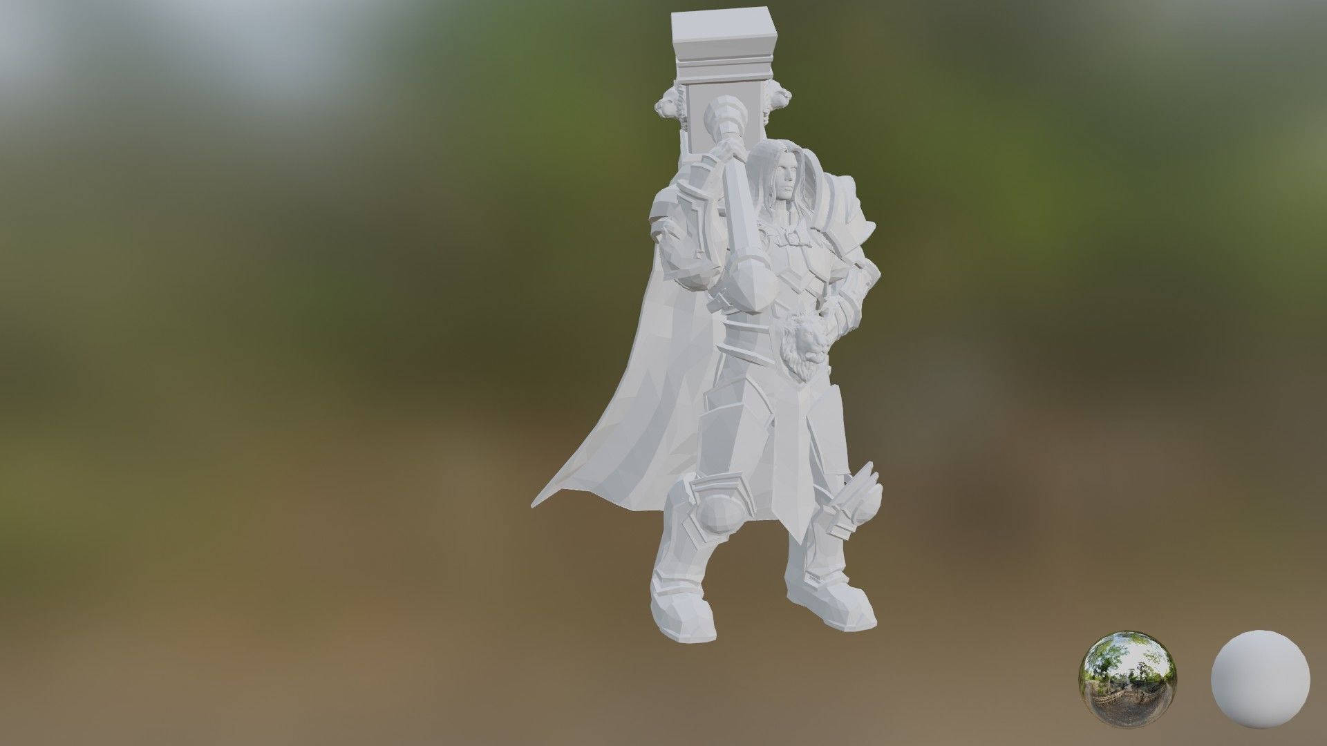Warcraft 3 - Arthas paladin 3D print model_3