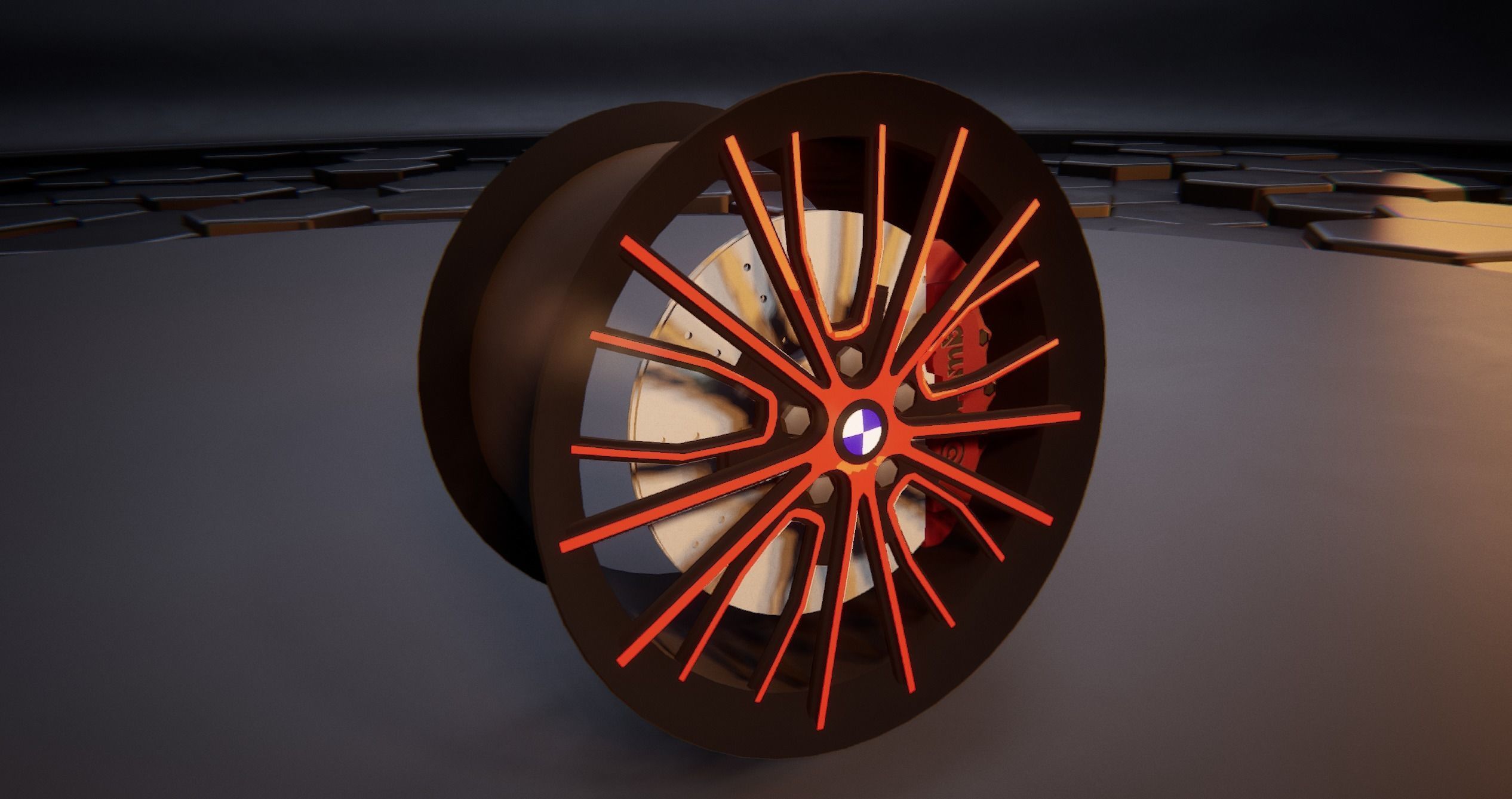 Car tire Free 3D model_9