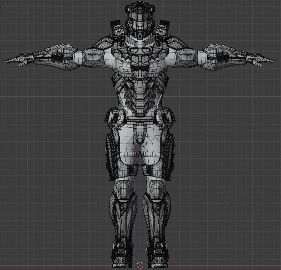 Sci-fi Armored Soldier 3D model_12