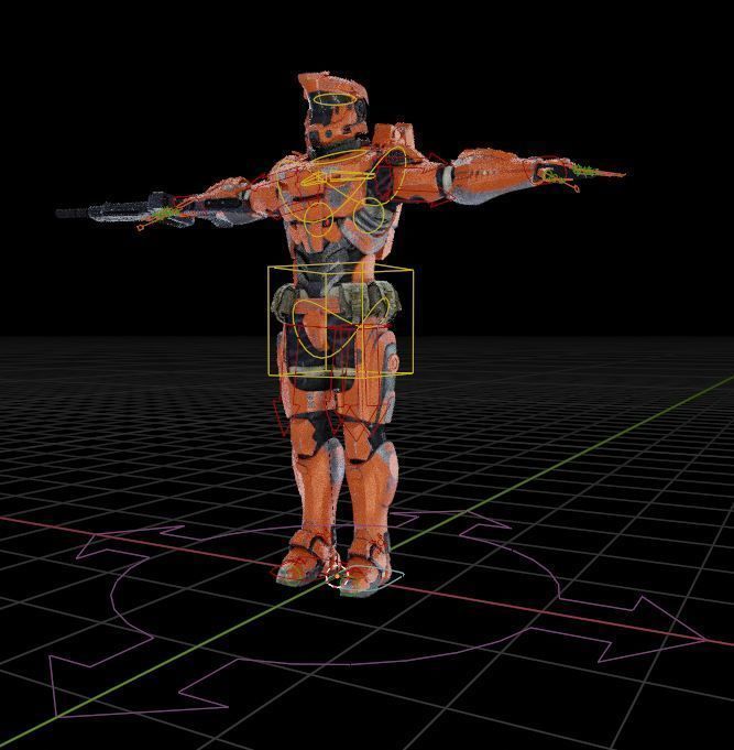 Sci-fi Armored Soldier 3D model_11