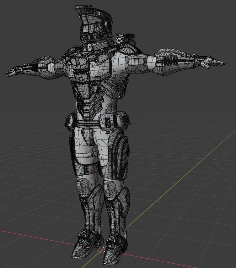 Sci-fi Armored Soldier 3D model_13